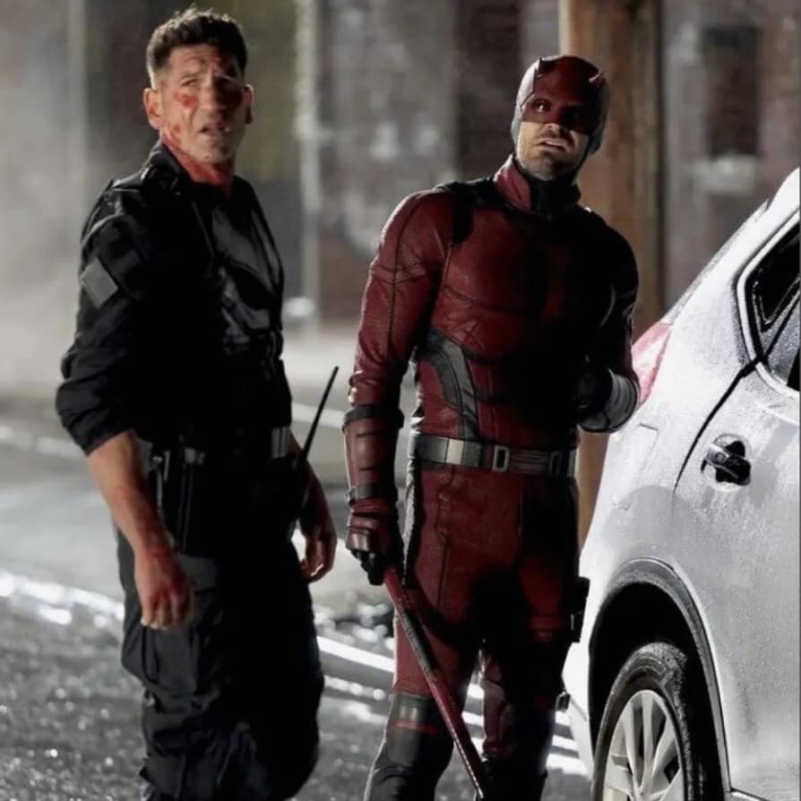 Jon Bernthal as The Punisher spotted in Daredevil: Born Again BTS Photos.